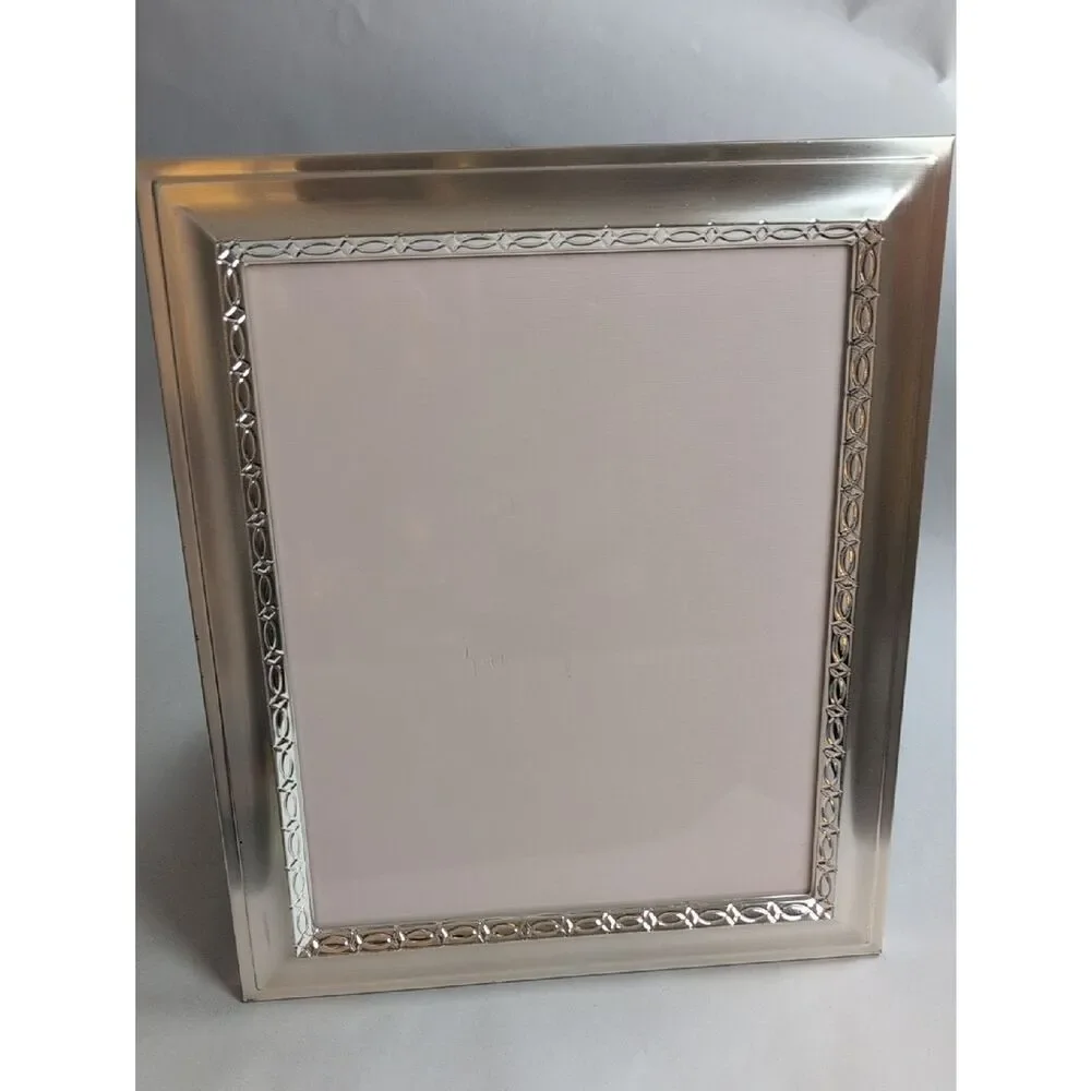 Vintage Burnes of Boston Silver Decorative Picture Frame 8